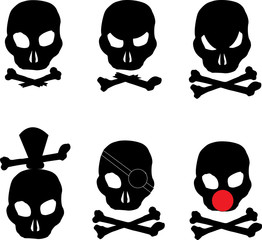 Pirates skull  types