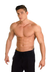 Fototapeta premium Portrait of sexy muscular man