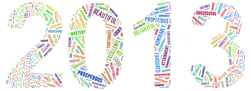 2013 as english tagcloud words