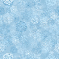 Snowflakes seamless pattern