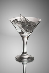 ice in a glass