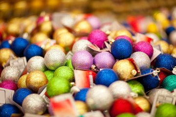 sale of xmas baubles