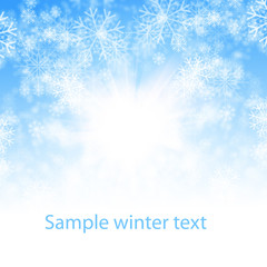 snow winter background