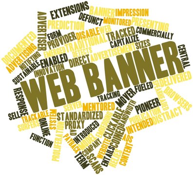 Word cloud for Web banner