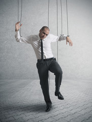 Controlled businessman
