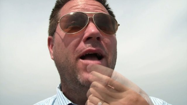Businessman Whistling Watching Woman Walk By