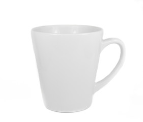 Isolated white cup