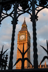 Fototapeta na wymiar Big Ben, one of the most prominent symbols of London and England