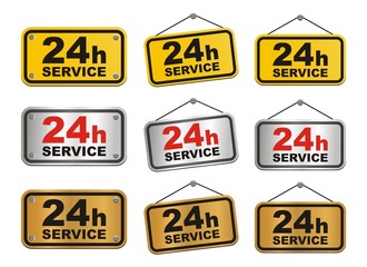 24h service sign