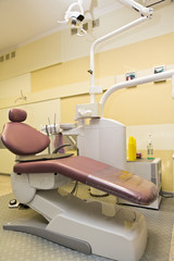 Interior of a stomatologic cabinet