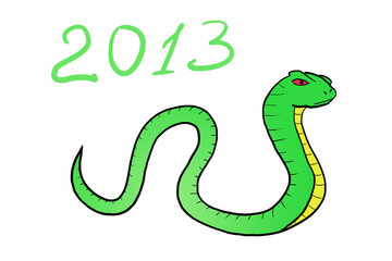 Snake. Happy new year