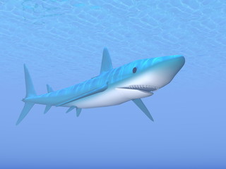 Naklejka na ściany i meble Shark - 3D render