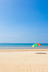 Seaside beach umbrella