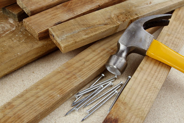 Hammer and nails