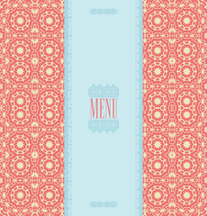 Vintage design menu