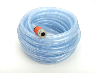 Garden Hose on White Background