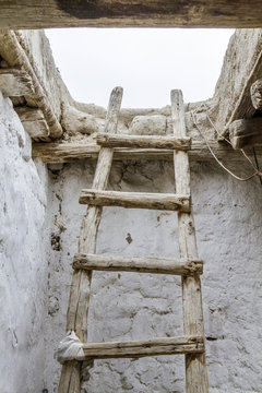 Alte Holzleiter