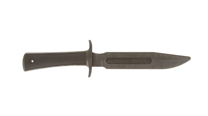 Rubber training knife isolated