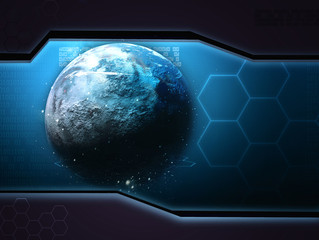Space planet abstract background