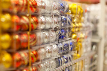 sale of xmas baubles