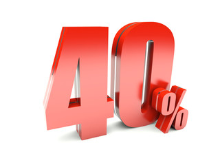 40 Percent off