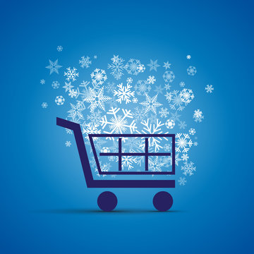 Logo discount. Shopping cart # Vector
