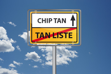 Obraz premium Chip Tan bietet mehr Sicherheit