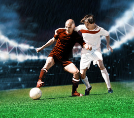 Obraz na płótnie Canvas meczu piłki nożnej