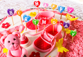 "Happy birthday" candles