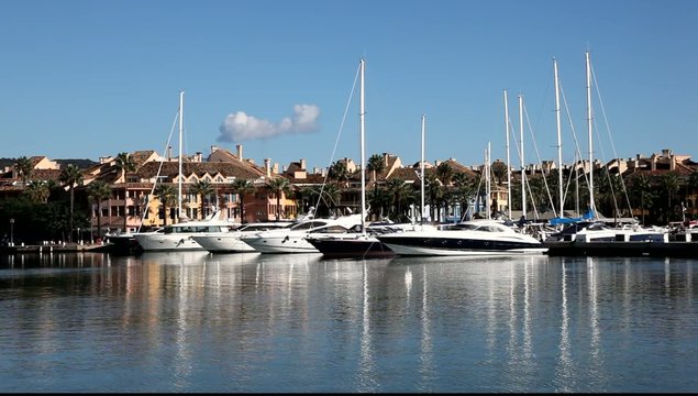 Marina in Sotogrande, Costa del Sol, Andalusia, Spain