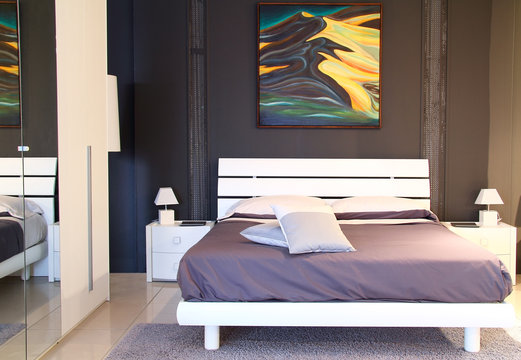 Modern stylish bedroom