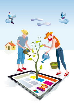 Digital Tablet Gardeners
