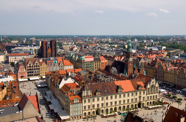 Naklejka na ściany i meble Stare Miasto - Wrocław - Polska