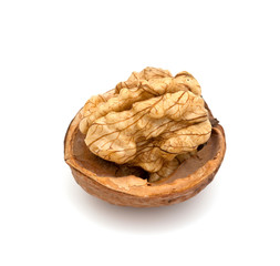 walnuts isolated on white