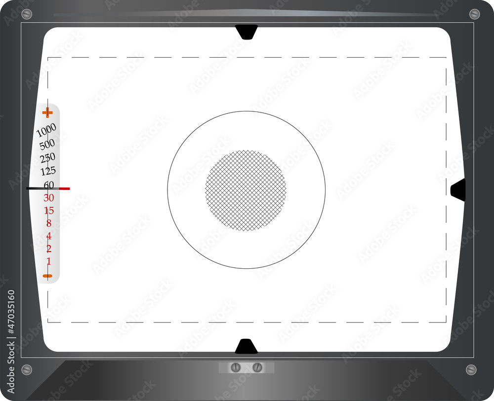 Wall mural vintage slr viewfinder, with free space for your pics, vector