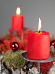 Adventskranz Close up 2