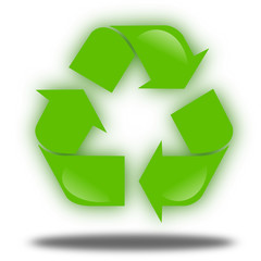 Logo recyclage flottant