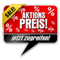 Aktionspreis, Vektor button