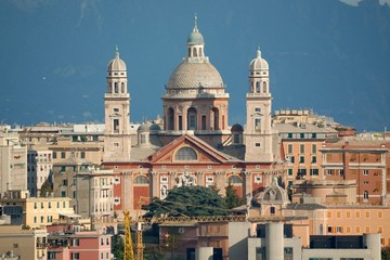 Fototapeta na wymiar Genova, santa maria zakłada