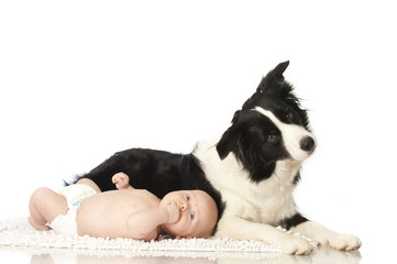 Baby with Dog - Baby mit Hund