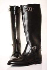 Schwarze Reitstiefel