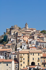 Panoramic view of Scalea. Calabria. Italy.