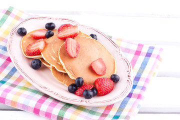pancakes with fruits
