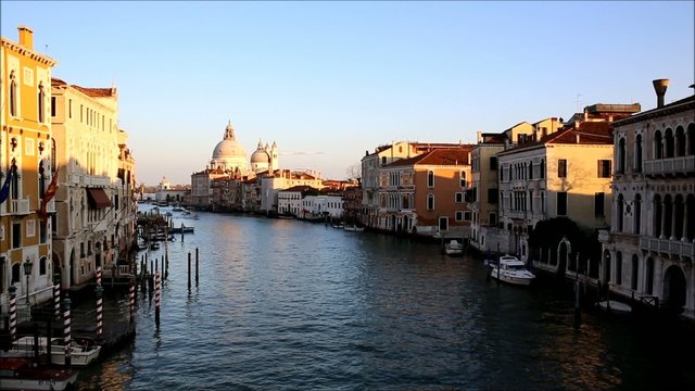 View of the Grand Canal in Venice