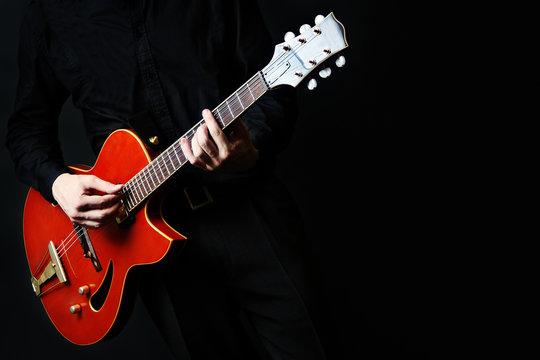Guitar electric Guitarist playing.