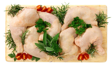 Cosce di pollo - Thigh of chicken - obrazy, fototapety, plakaty