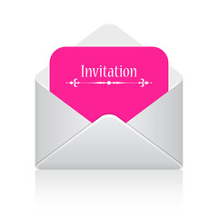 Invitation envelope icon