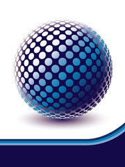 Colorful digital globe design vector.