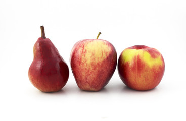 Pear and apples