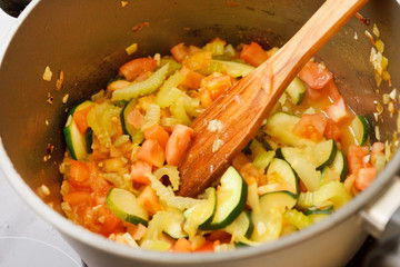 pot of vegetables